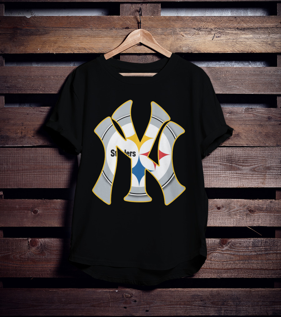 Yankees Steelers New York's Logo Fusion T-Shirt