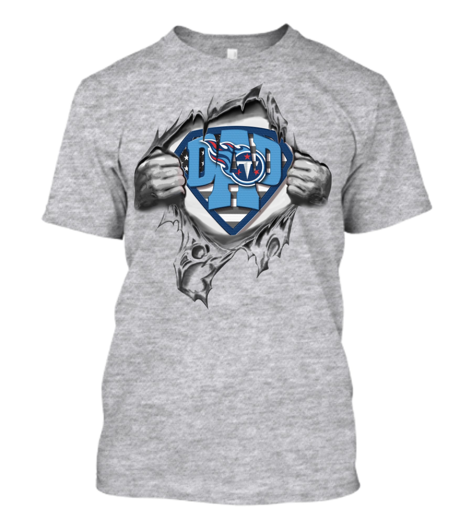 Dad Superdad Tennessee Titans T-Shirt