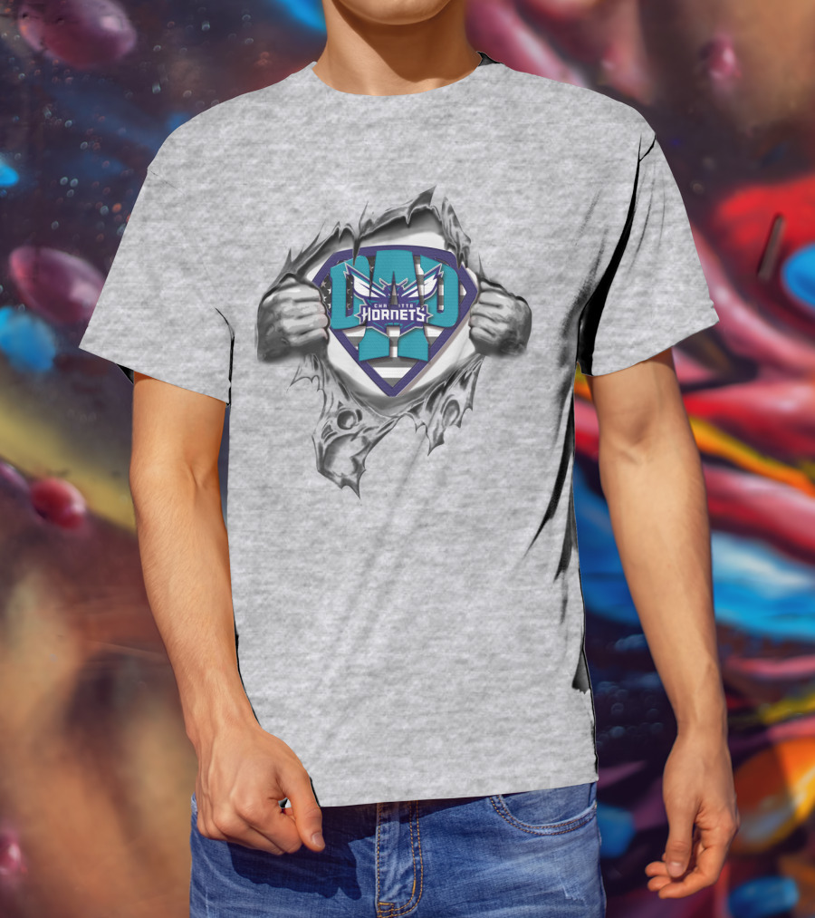SUPERDAD Charlotte Hornets Logo Hero T-Shirt