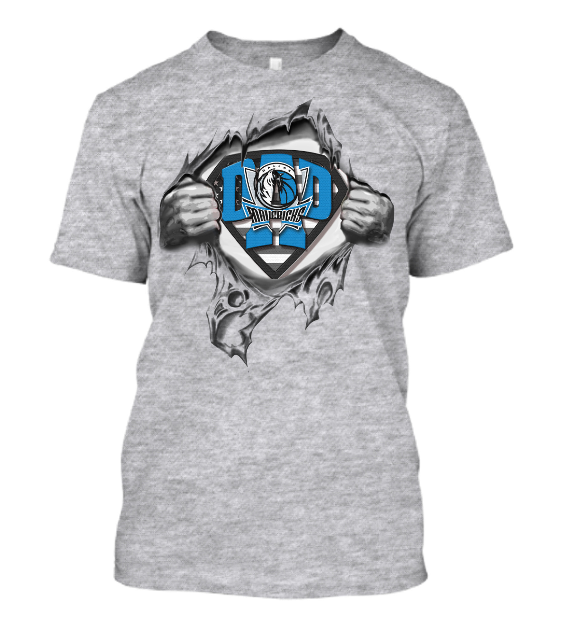 SUPERDAD Mavericks Superhero Logo Style Dallas T-Shirt