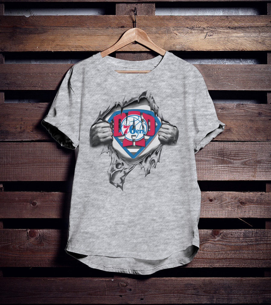 SUPERDAD Sixers Basketball Hero T-Shirt