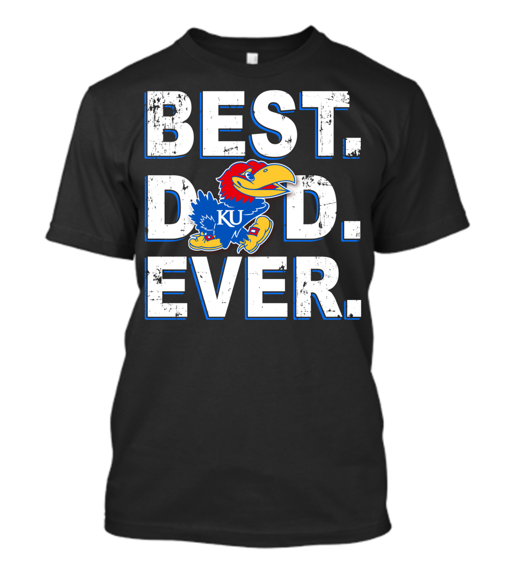 Best Dad Ever Ku Kansas Jayhawks T-Shirt