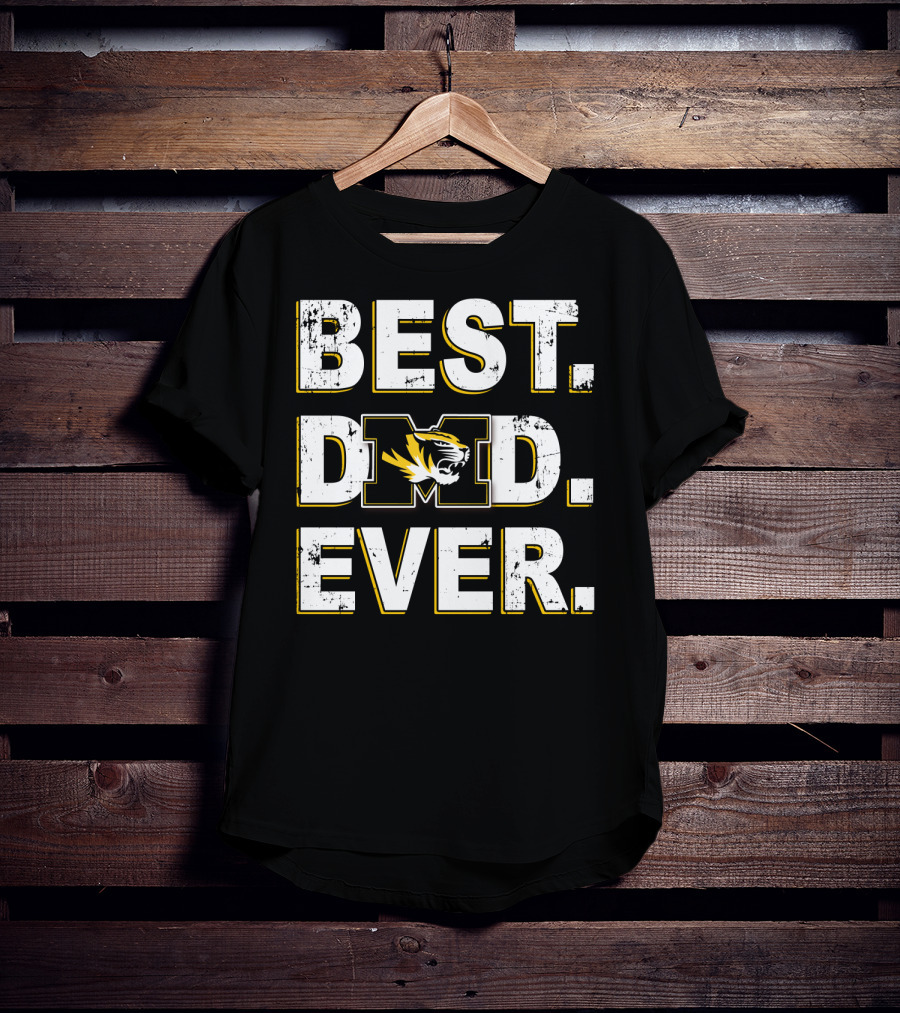 Best Dad Ever Missouri Tigers T-Shirt