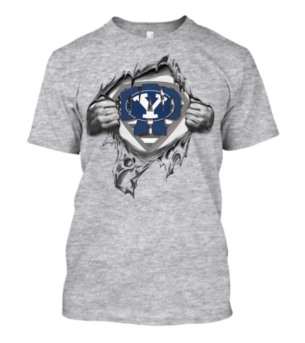 Superdad Byu Cougars Logo Superman T-Shirt
