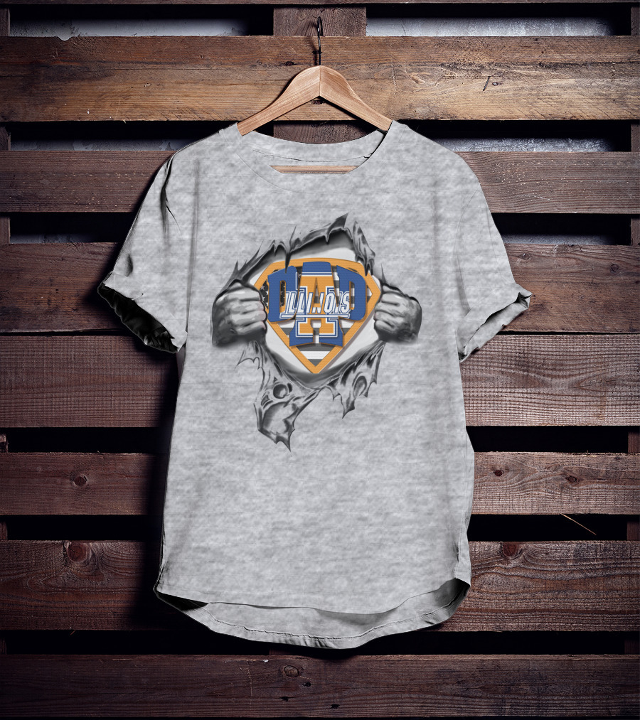 Superdad Illini Illinois Emblem Revealed T-Shirt