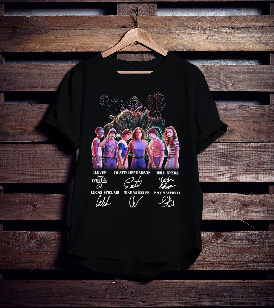 Stranger Things Season 3 Eleven Dustin Henderson Will Byers Lucas Sinclair Mike Wheeler Max Mayfield T-Shirt