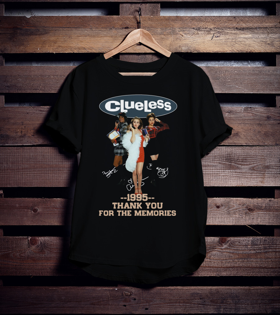 Clueless 1995 Thank You For The Memories Vintage Fashion Icons T-Shirt