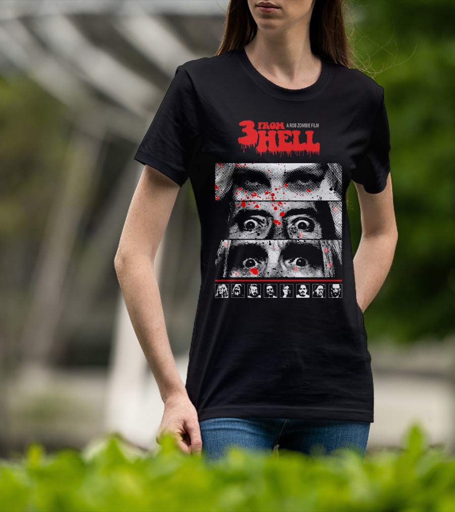 From Hell A Rob Zombie Film Bloody Faces And Cast Photography T-Shirt