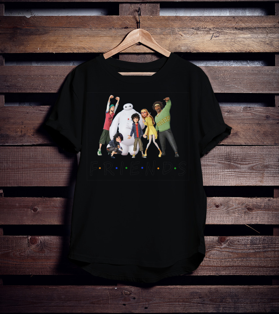 Big Hero 6 Friends Tv Show Parody With Hiro Baymax And Team T-Shirt