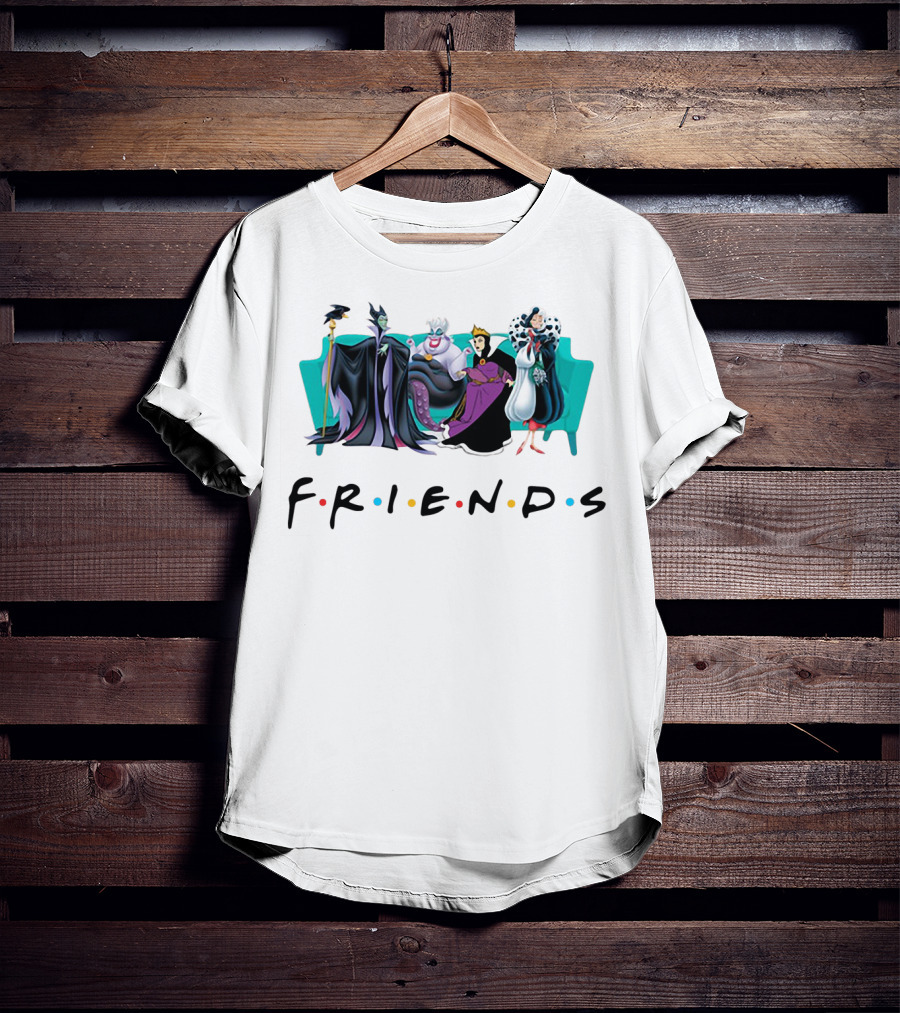 Disney Villain Queens Friends Parody With Cruella De Vil T-Shirt