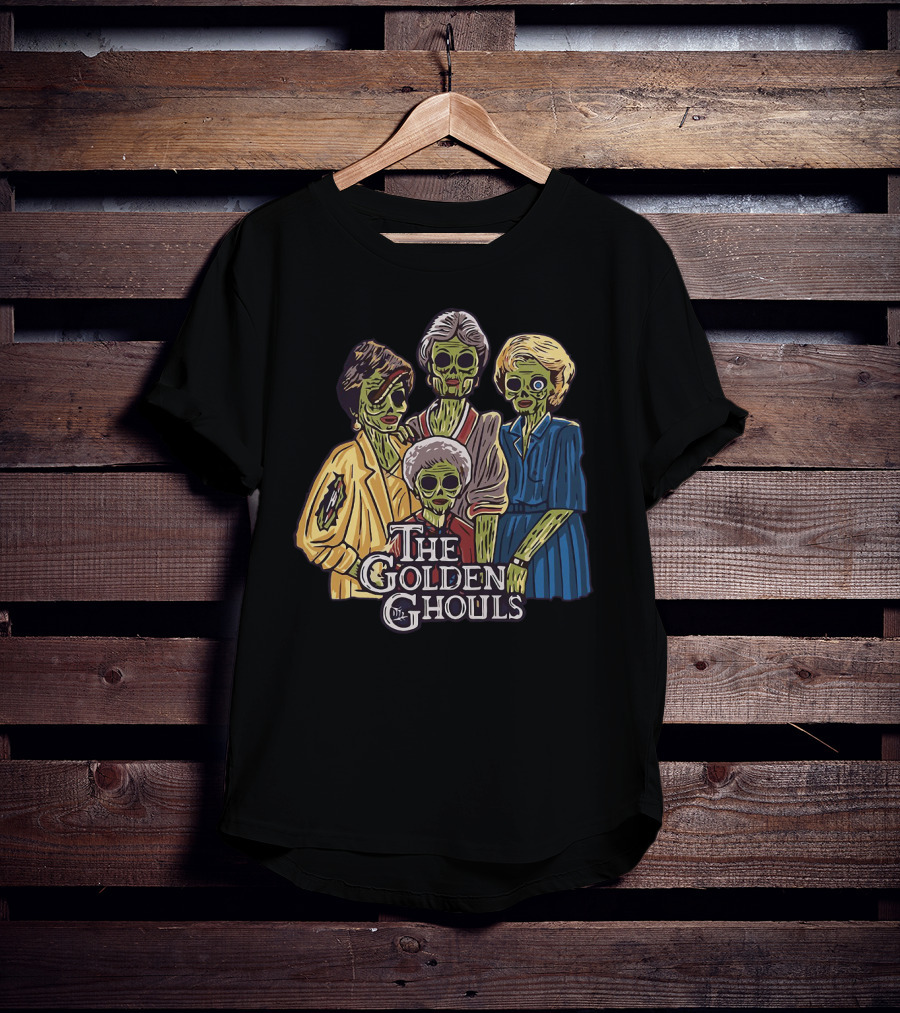 The Golden Girls The Golden Ghouls Halloween Zombie Group T-Shirt