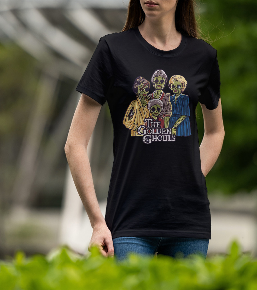 The Golden Girls The Golden Ghouls Halloween Zombie Group T-Shirt