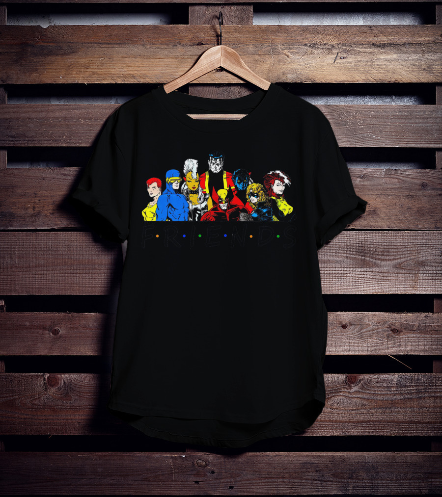 X-Men Friends Characters With Classic Sitcom Theme T-Shirt