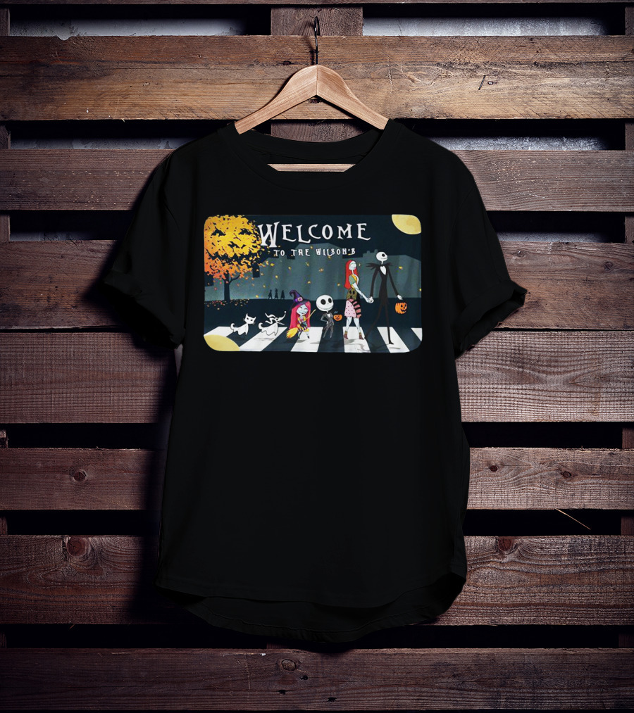 Welcome To The Wilson's Nightmare Before Christmas Jack Skellington Halloween T-Shirt