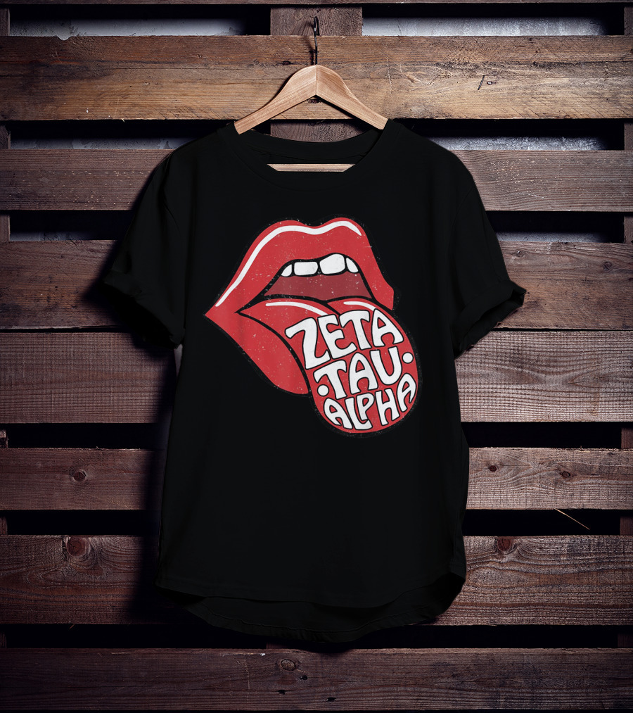 Zeta Tau Alpha Tongue Logo Pop T-Shirt