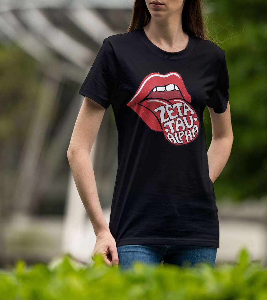 Zeta Tau Alpha Tongue Logo Pop T-Shirt