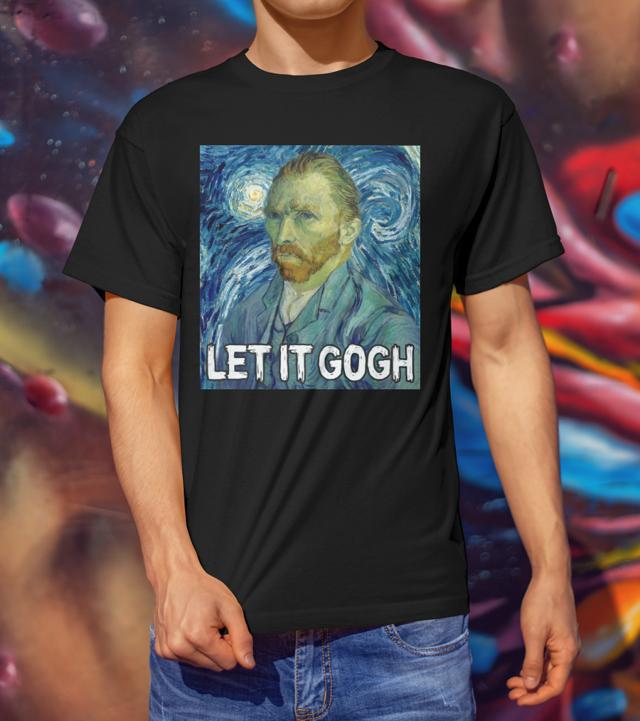 Vincent Van Gogh Let It Gogh Starry Night T-Shirt