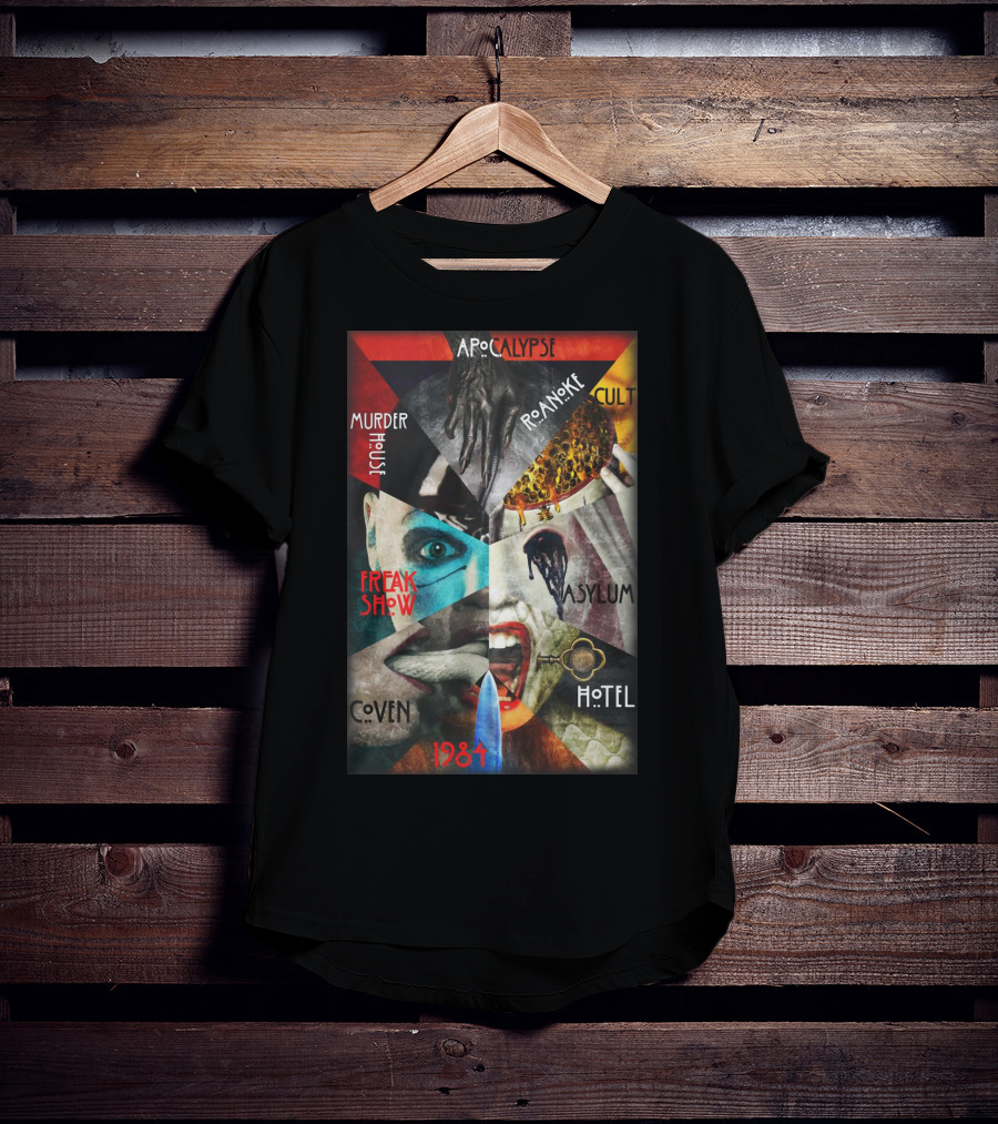 Apocalypse Roanoke Cult Murder House Freak Show Asylum Coven Hotel 1984 T-Shirt