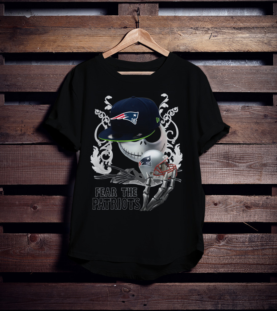 Jack Skellington Patriots Skull Fear The Patriots New Era Cap Football Helmet T-Shirt