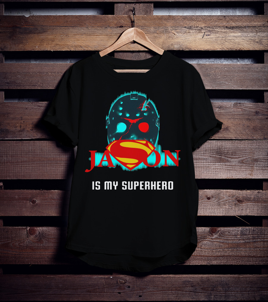 Jason Mask With Superman Logo As My Superhero T-Shirt