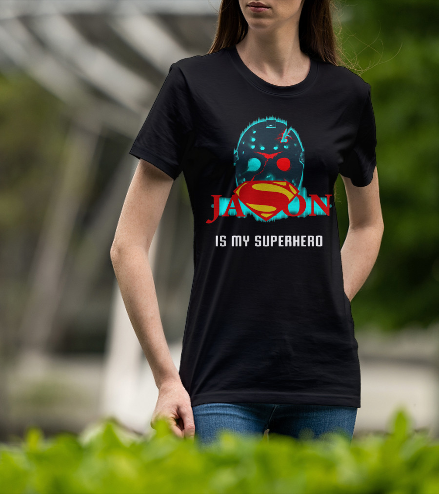 Jason Mask With Superman Logo As My Superhero T-Shirt