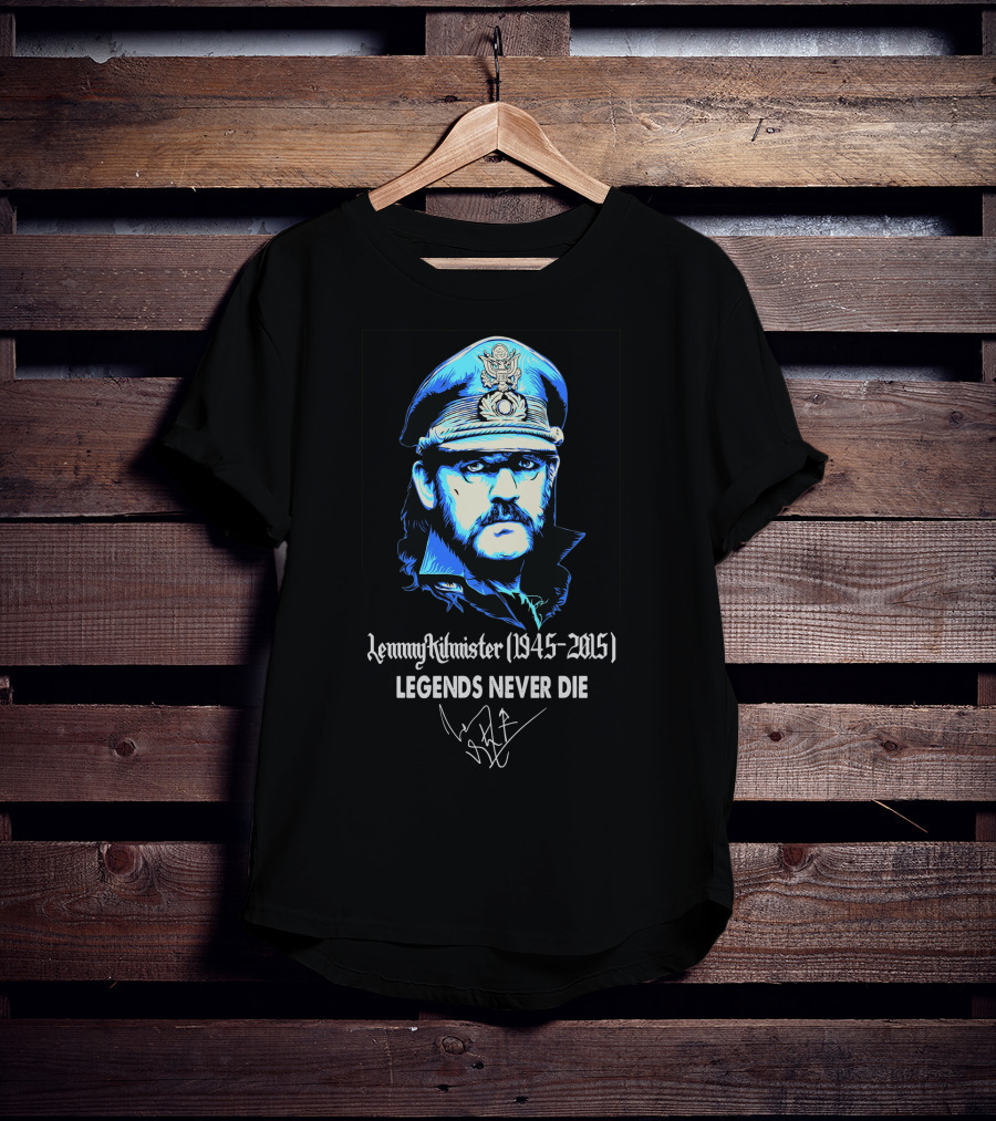Lemmy Kilmister 1945-2015 Legends Never Die T-Shirt