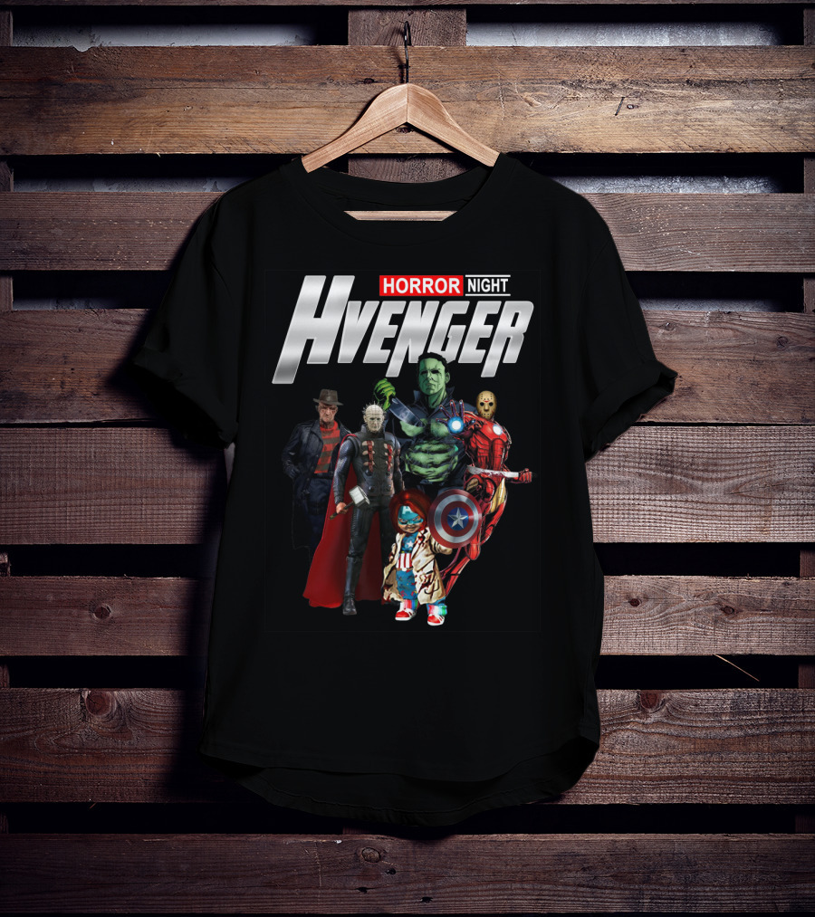 Horror Night Hvenger Avenger Crossover Villains Assemble T-Shirt