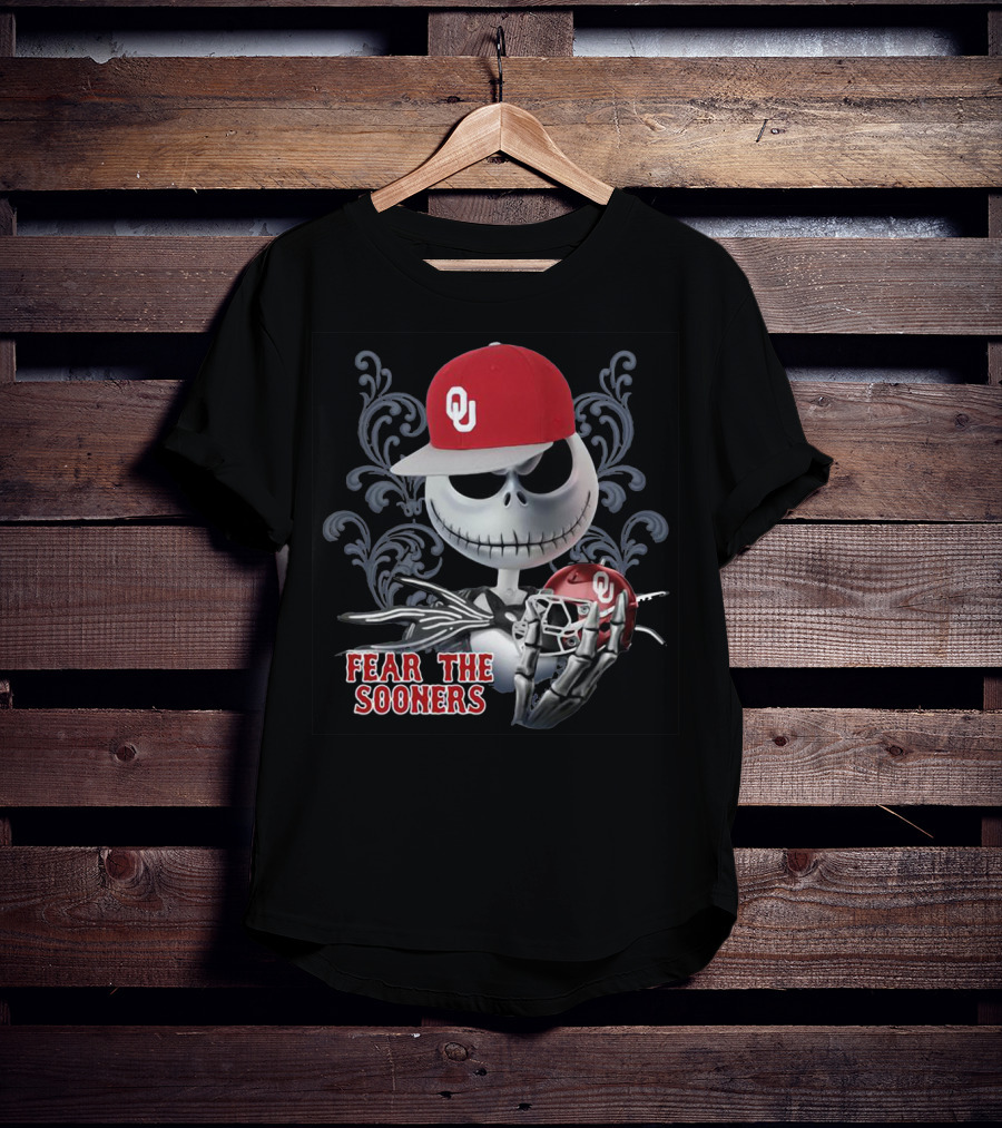 Jack Skellington OU Fear The Sooners T-Shirt