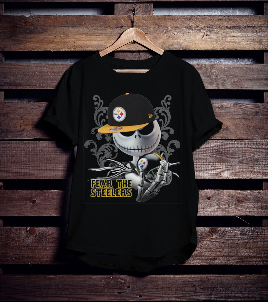 Jack Skellington Steelers Hat And Helmet Fear The Steelers T-Shirt