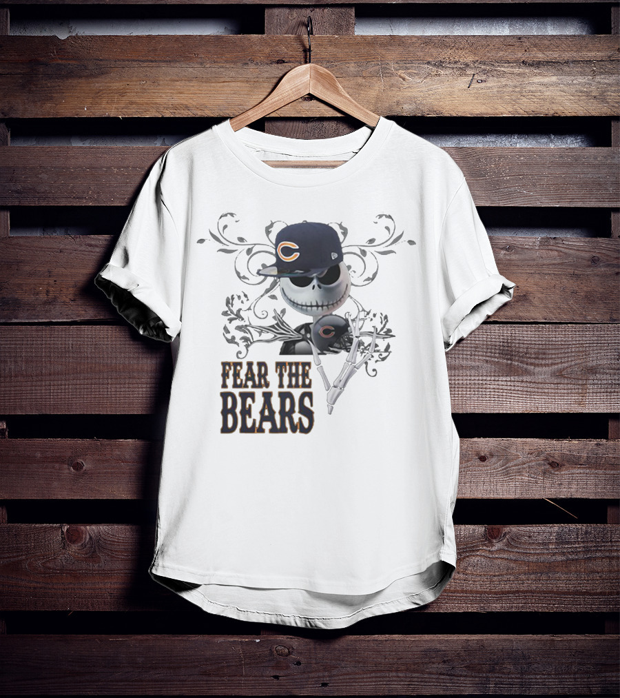 JACK SKELLINGTON Chicago Bears Fear The Bears T-Shirt