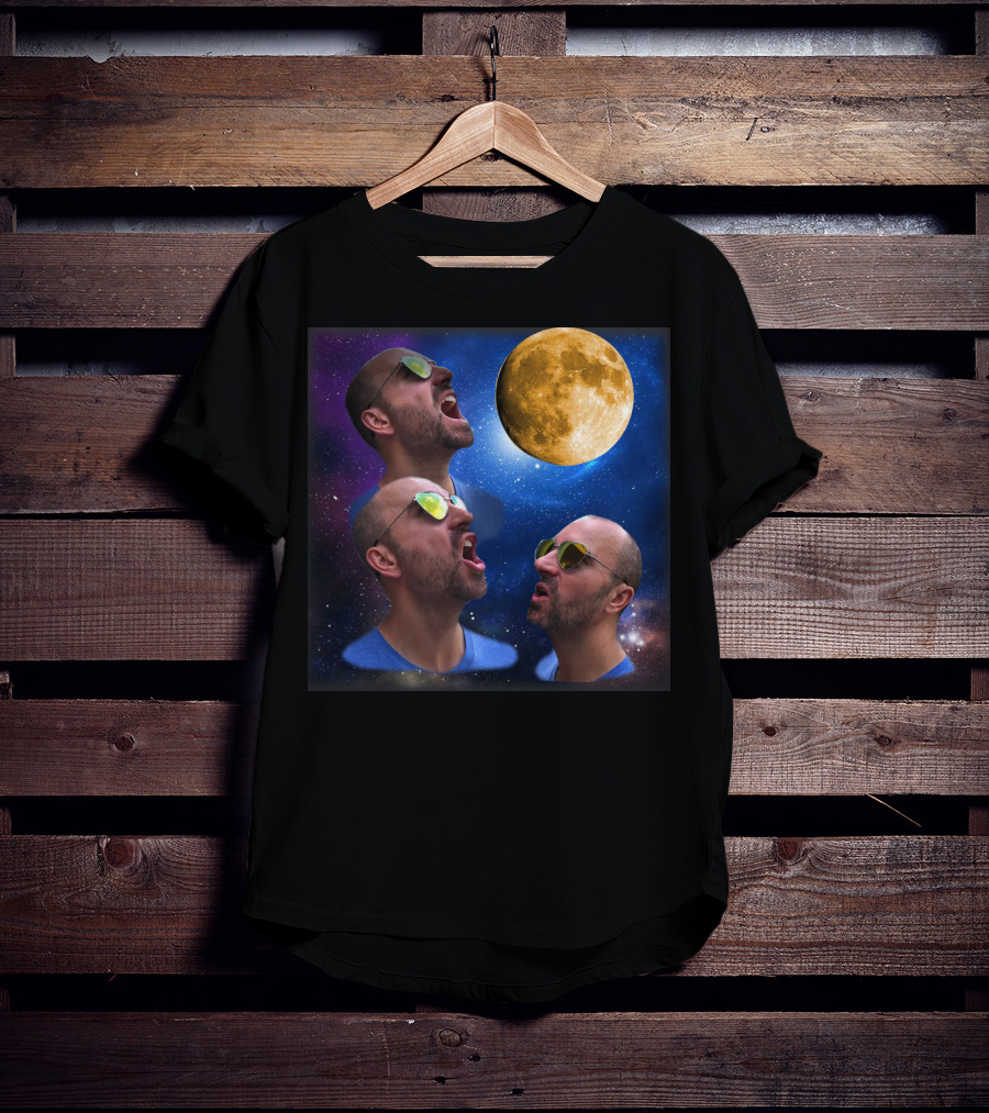 Zach Call Moon Space Night Sunglasses Trio T-Shirt