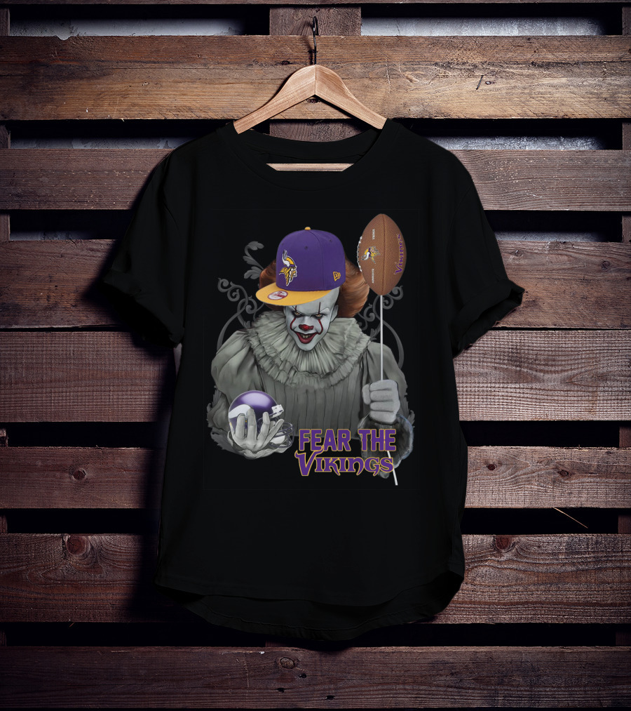 Pennywise Fear The Vikings Minnesota Football Balloon Hat T-Shirt