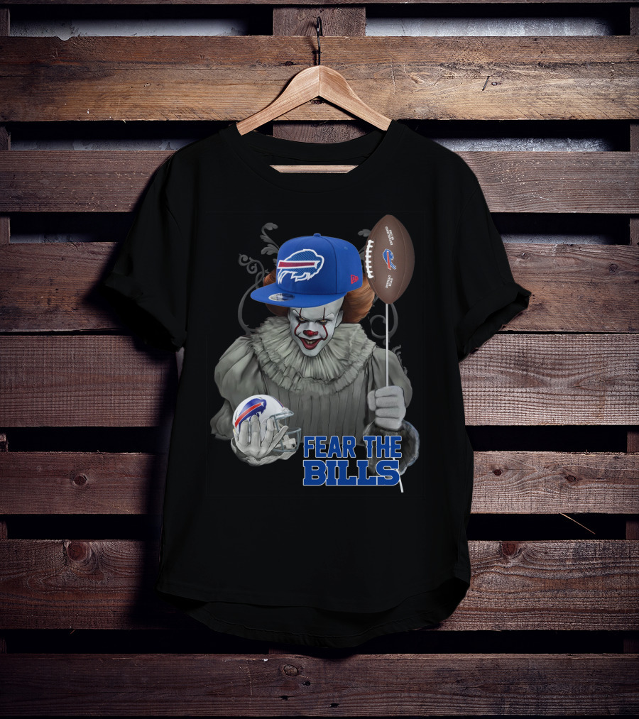 Pennywise Fear The Buffalo Bills Football Helmet T-Shirt