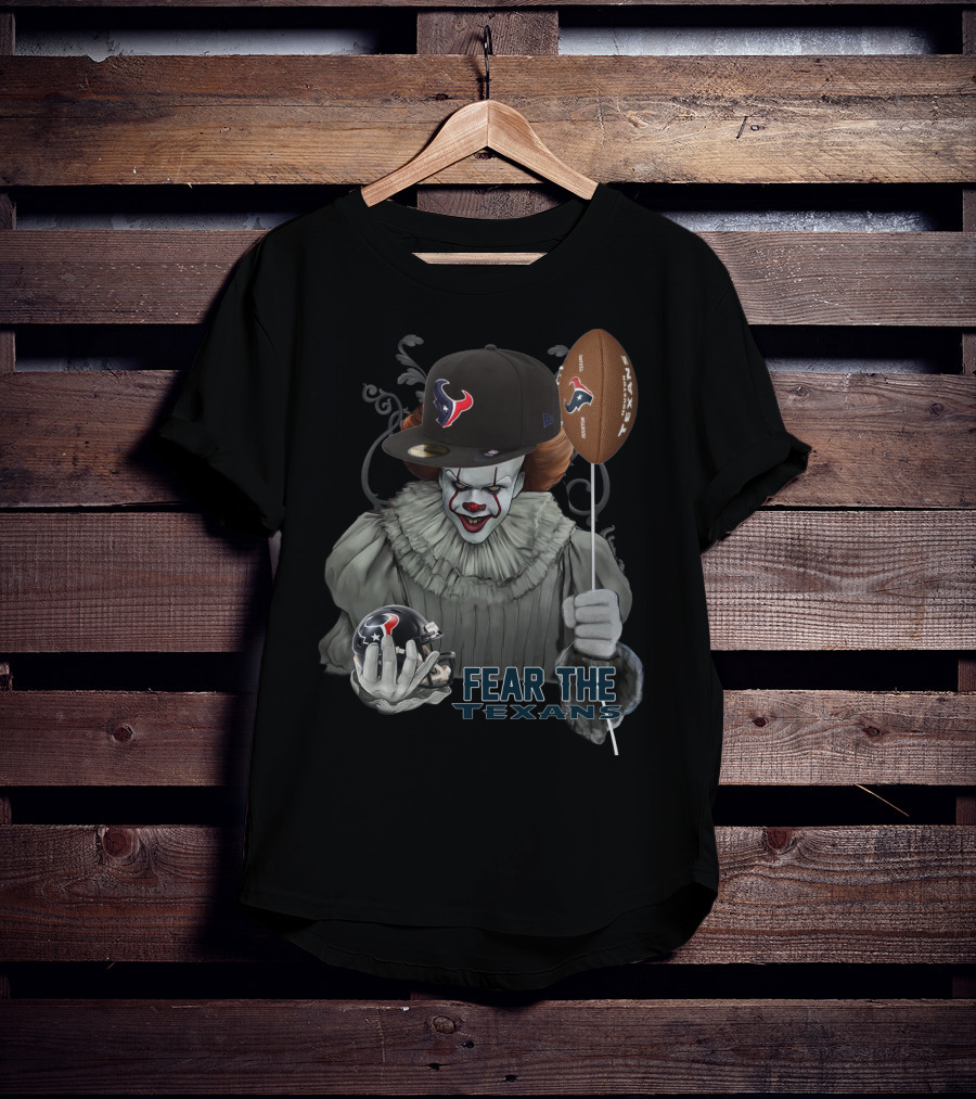 Pennywise Fear The Texans Nfl Football Houston Texans Balloon T-Shirt
