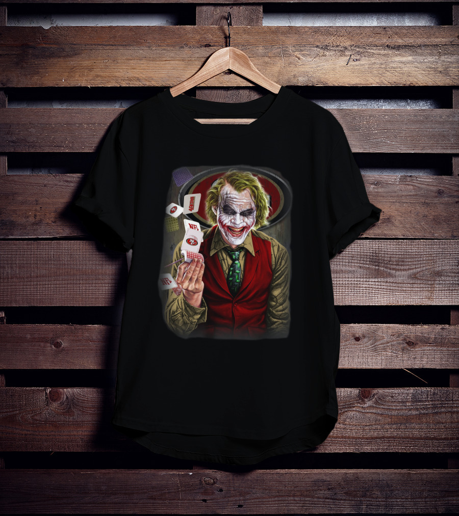 San Francisco 49ers Joker Nfl Poker Cards T-Shirt