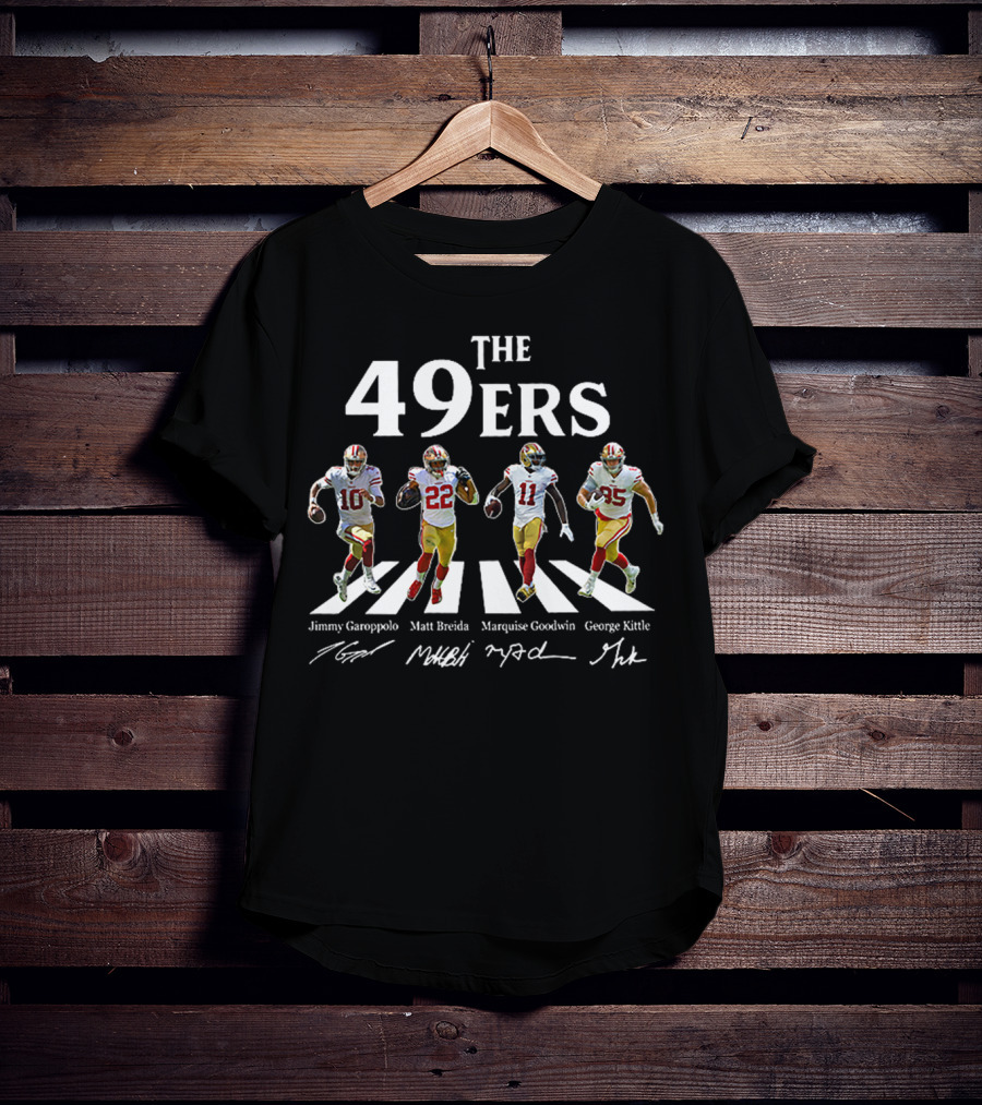 The 49ers Jimmy Garoppolo Matt Breida Marquise Goodwin George Kittle Abbey Road T-Shirt