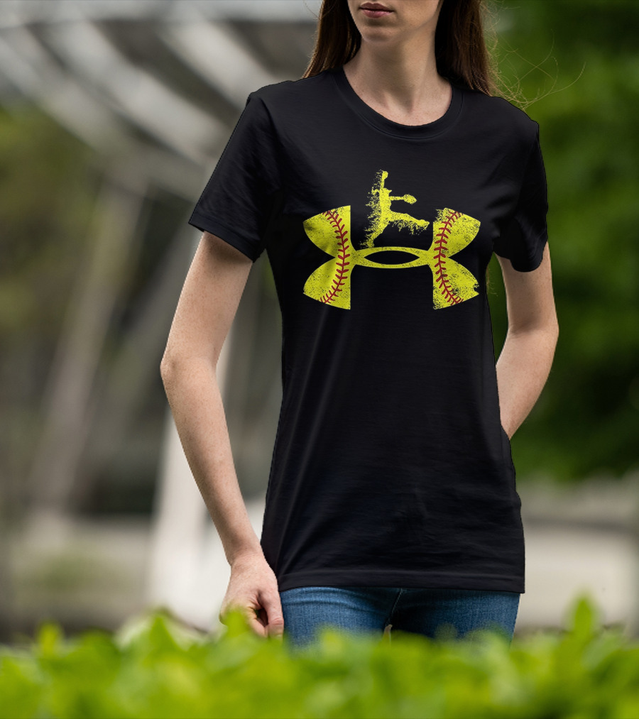 Under Armour Softball Player Jumping T-Shirt