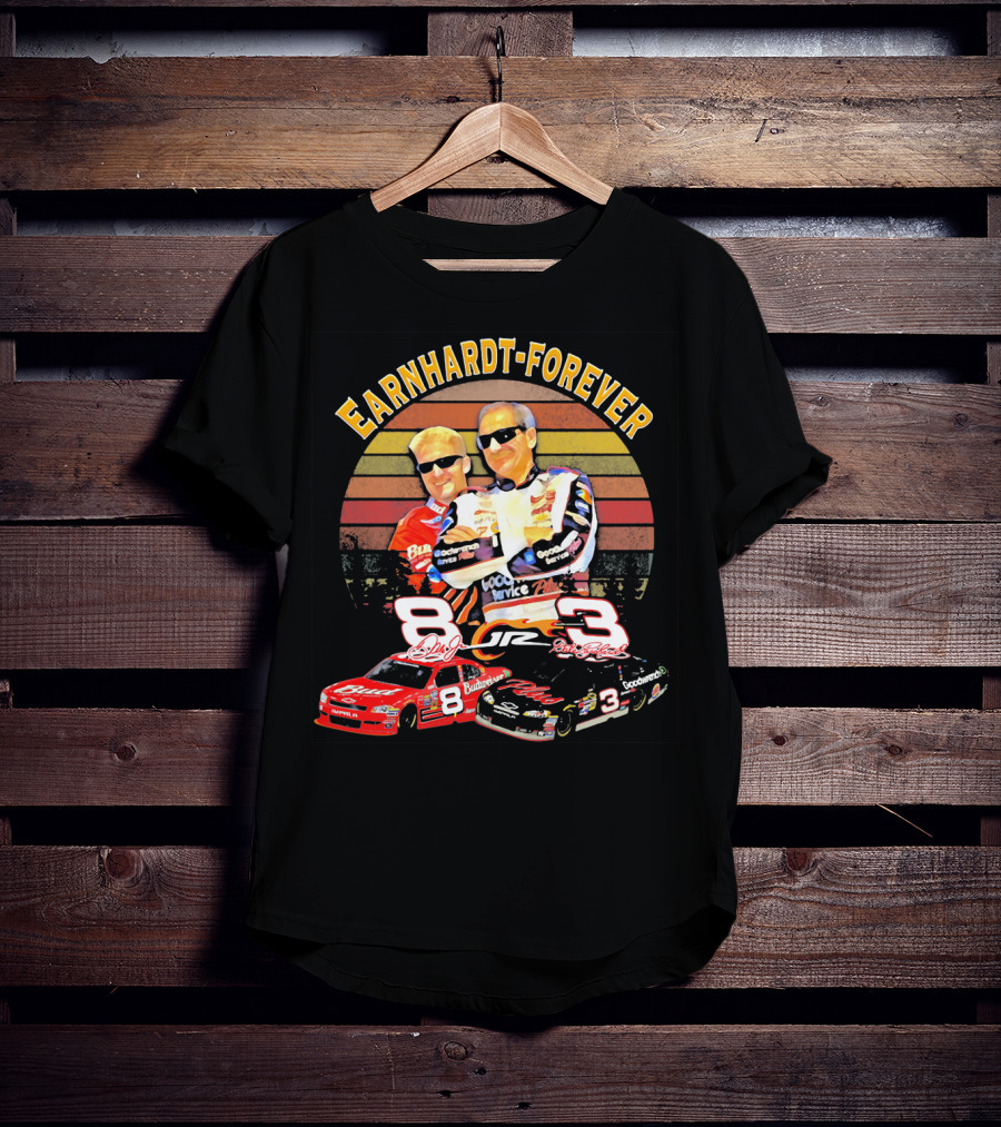 Earnhardt Forever No. 8 And 3 NASCAR Racing Legends T-Shirt