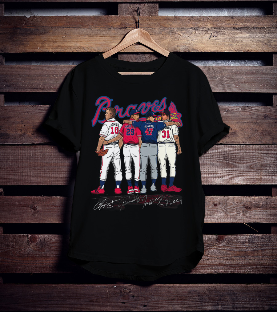 Braves Jones Smoltz Glavine Maddux Legends T-Shirt