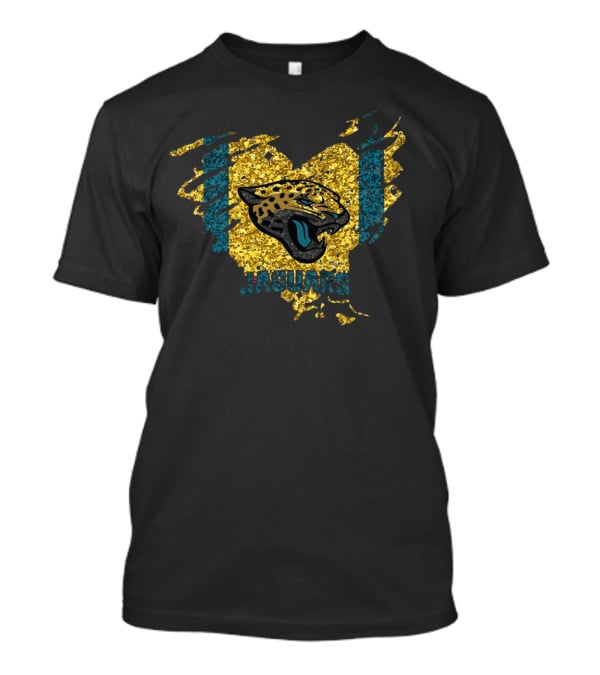 Heart Diamond Jaguars Football Team T-Shirt