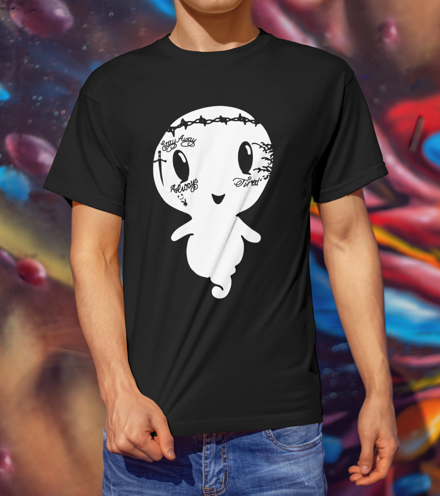 Stay Away Always Tired Ghost Post Malone Tattoo T-Shirt