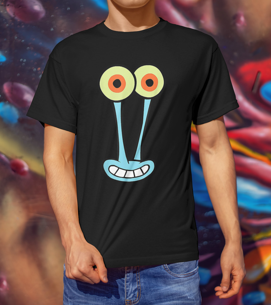 Gary Halloween Snail Cartoon Face Funny Group Costume T-Shirt