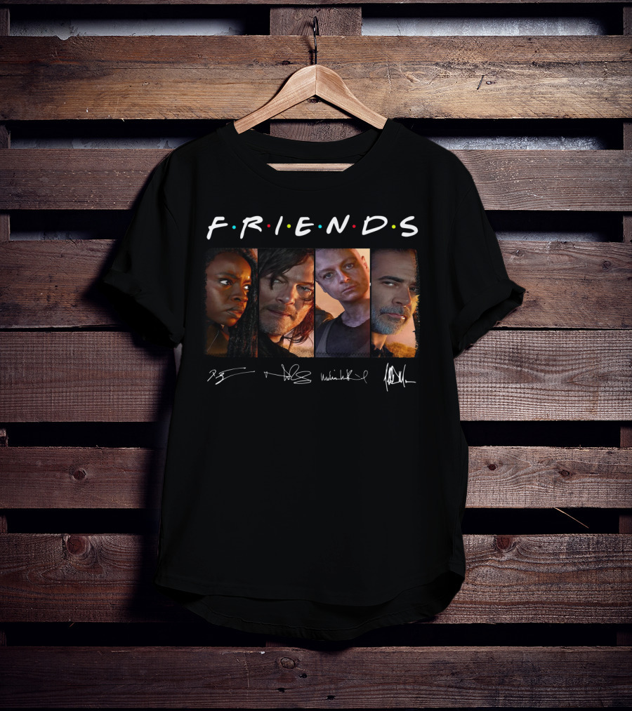 Friends The Walking Dead Characters T-Shirt