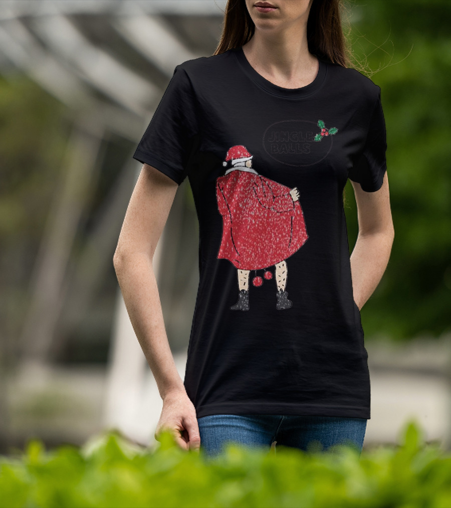 Jingle Balls Naughty Santa Claus Xmas Christmas T-Shirt