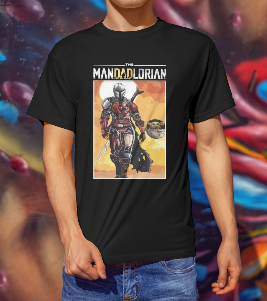 The Mandadlorian Dad Yoda The Mandalorian T-Shirt