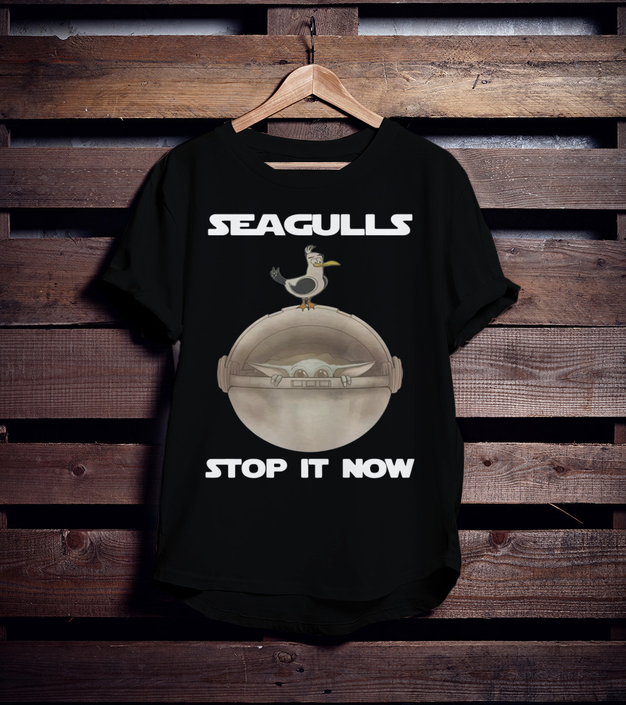 Seagulls Stop It Now Baby Yoda T-Shirt