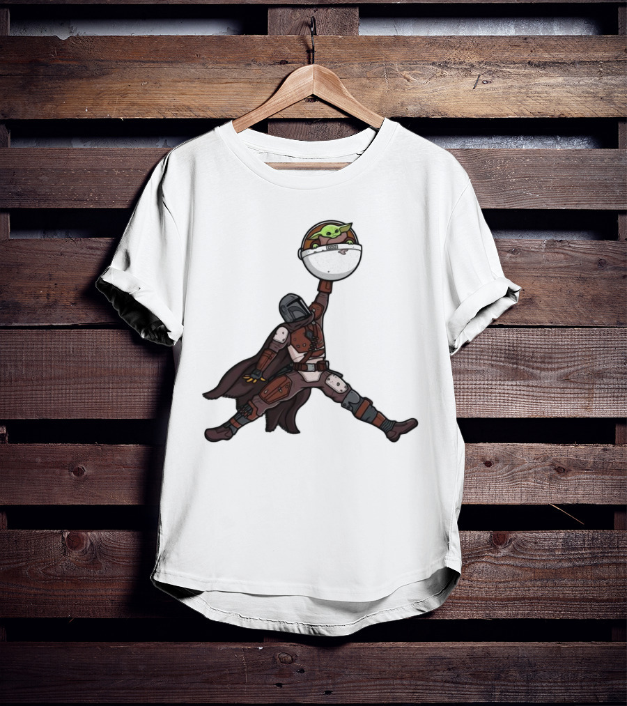Boba Fett Baby Yoda Air Jordan T-Shirt