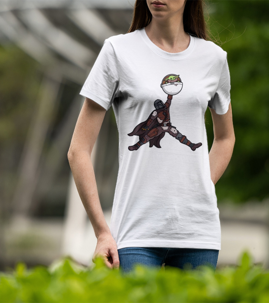 Boba Fett Baby Yoda Air Jordan T-Shirt