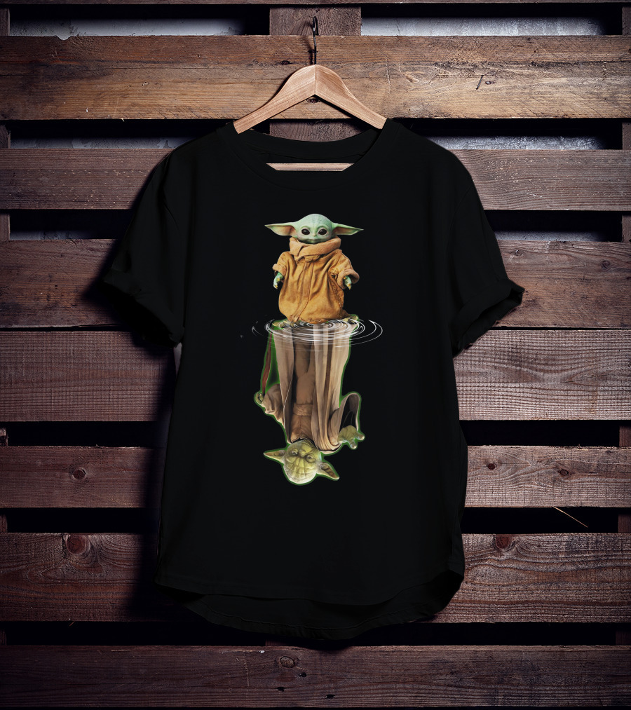 Baby Yoda Reflection Of Master Yoda T-Shirt