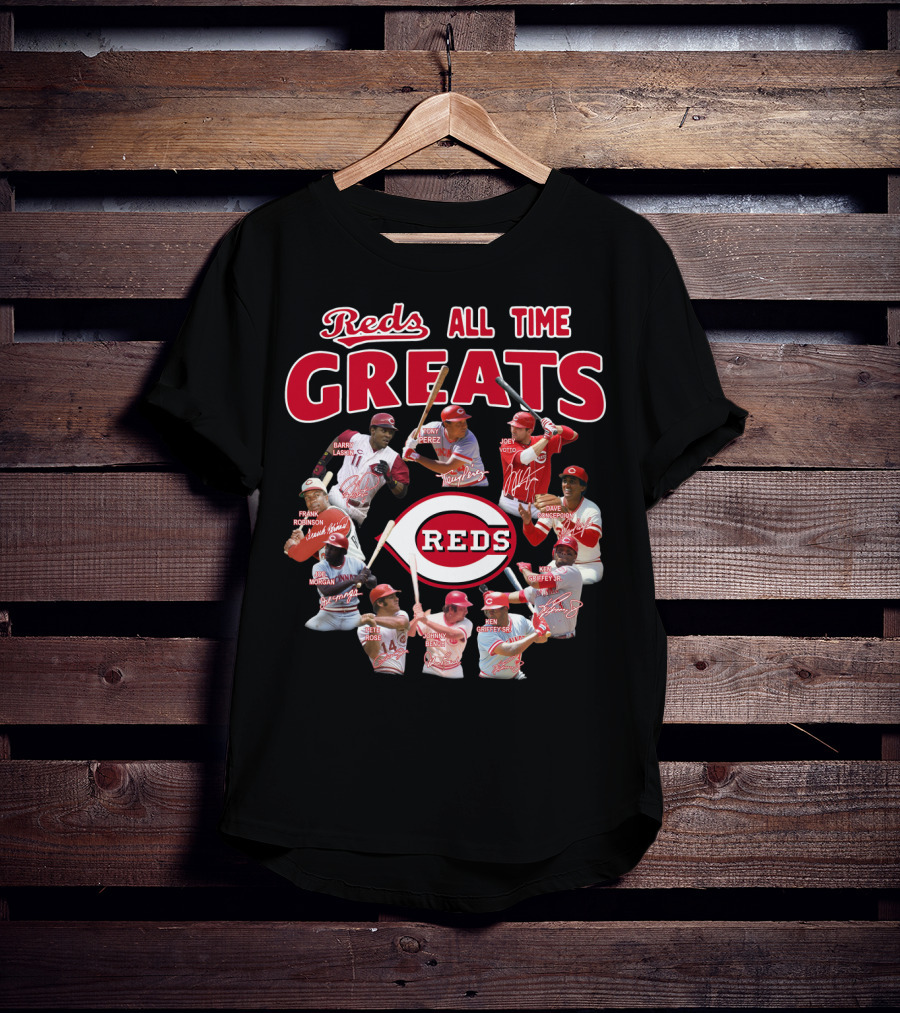 Reds All Time Greats Cincinnati Reds Legends T-Shirt